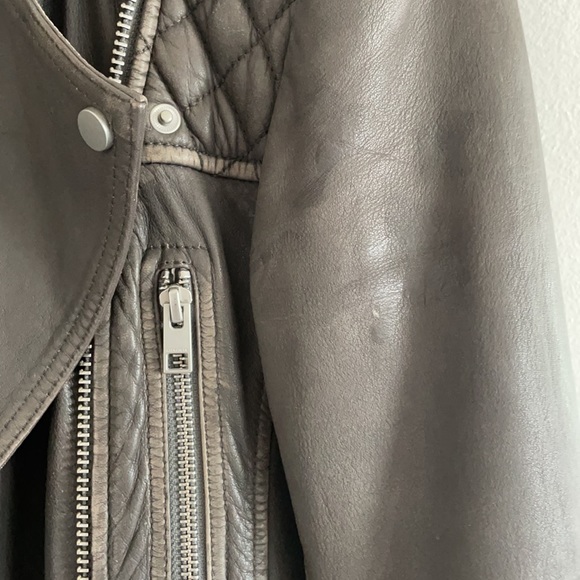 All Saints Leather Biker Jacket - Picture 5 of 9